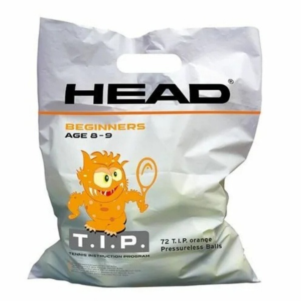 Теннисные мячи Head TIP Orange пакет 72 мяча