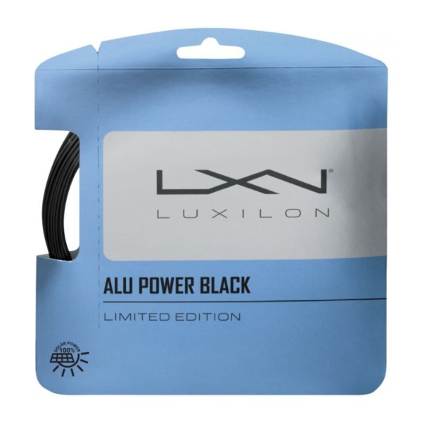 Теннисная струна Luxilon  Alu Power Black 1,25 12 метров