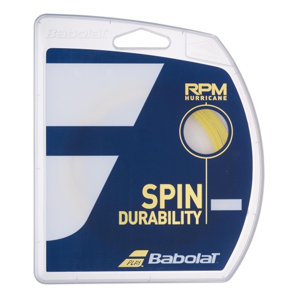 Теннисная струна Babolat RPM Hurricane - Yellow 1,30 12 метров
