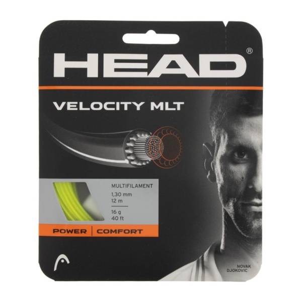 Теннисная струна Head Velocity MLT Yellow - 1,30  12 метров