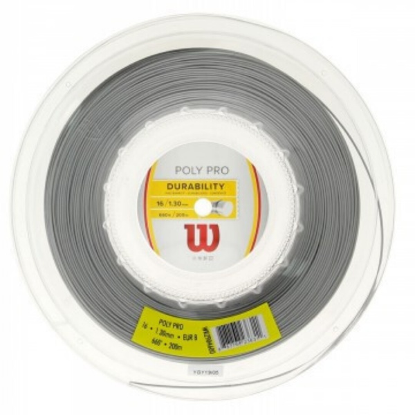 Теннисная струна Wilson Poly Pro Silver 1,30 200 метров