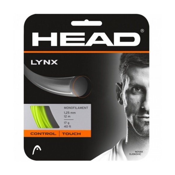 Теннисная струна Head LYNX Yellow 1,25 12 метров