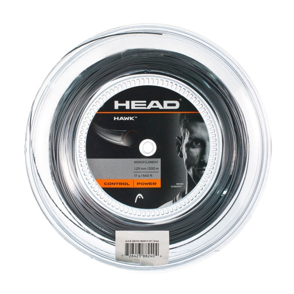 Теннисная струна Head HAWK 1,25 200 метров