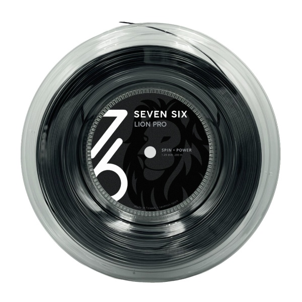 Теннисная струна 7/6 Lion Pro - Black 1,29 200 метров