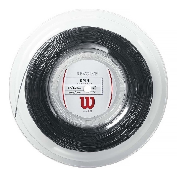 Теннисная струна Wilson Revolve Black 1,25 200 метров